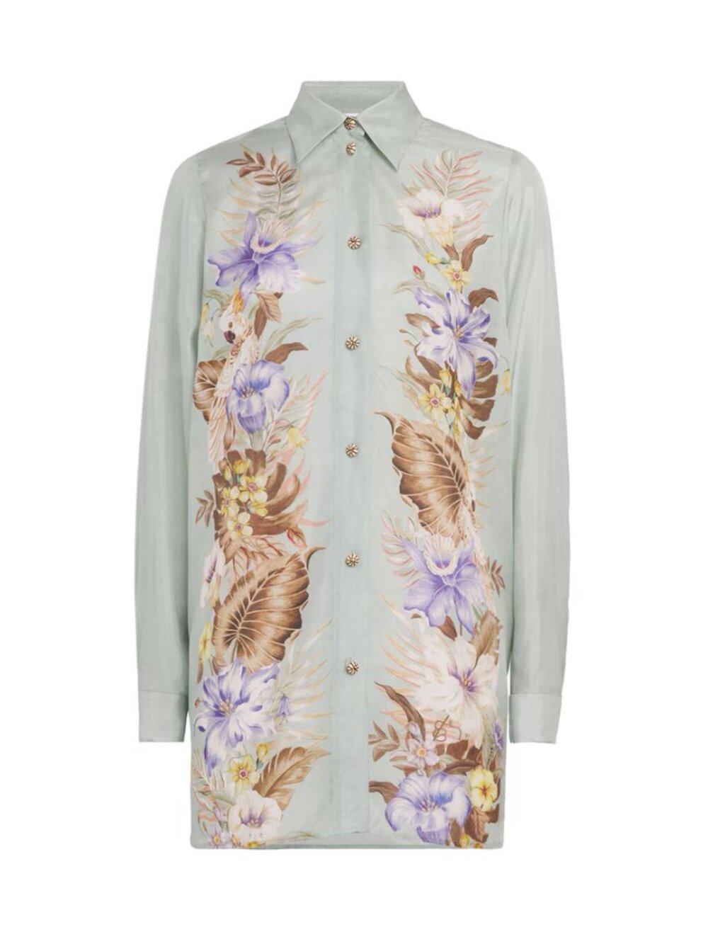 Zimmermann "Coco" Printed Silk Tunic, size 1 (size small)